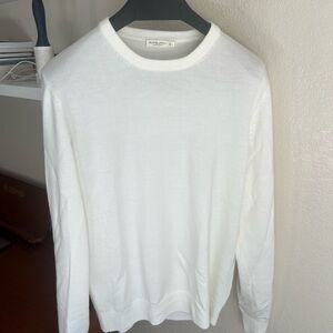 Suitsupply Off-White Wool Crewneck Sweater
